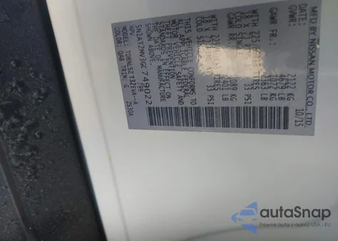 2016 Nissan Rogue Sl из США, поврежденный, VIN 5N1AT2MV3GC749022